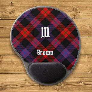 Clan Brown Tartan Gel Mouse Mat