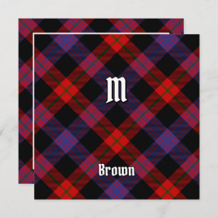 Clan Brown Tartan Invitation