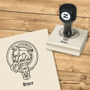Clan Bruce Crest Rubber Stamp