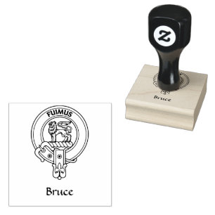Clan Bruce Crest Rubber Stamp