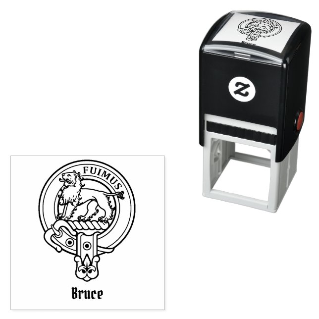 Clan Bruce Crest Self-inking Stamp (In Situ)