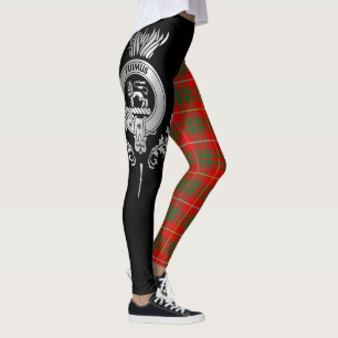 Clan Bruce Crest & Tartan Leggings