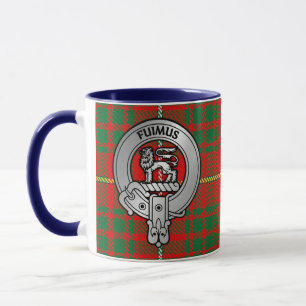 Clan Bruce Crest & Tartan Mug