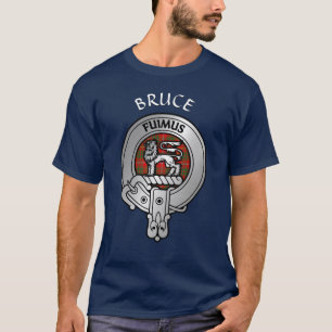 Clan Bruce Crest & Tartan T-Shirt