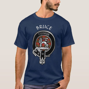 Clan Bruce Crest & Tartan T-Shirt