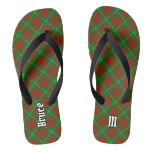 Clan Bruce Hunting Tartan Flip Flops