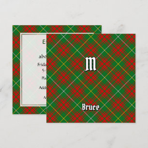 Clan Bruce Hunting Tartan Invitation