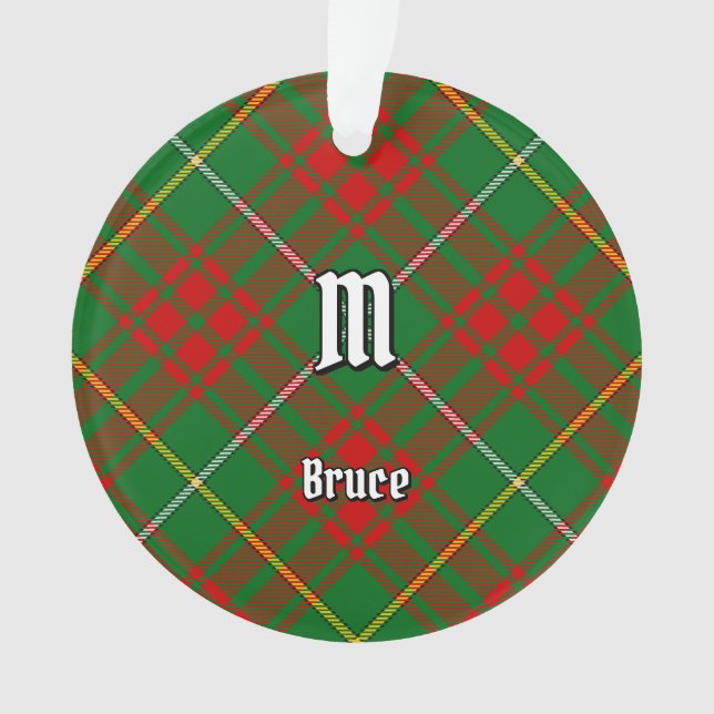 Clan Bruce Hunting Tartan Ornament (Front)