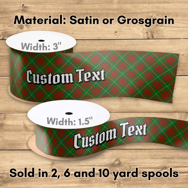 Clan Bruce Hunting Tartan Satin Ribbon (Creator Uploaded)