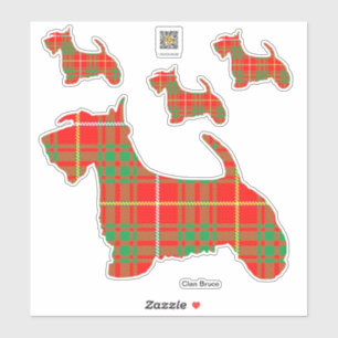 Clan Bruce Scottie Sticker