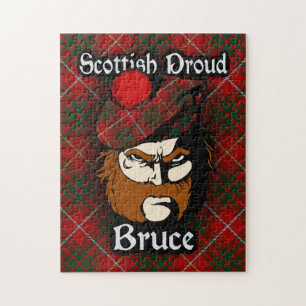 Clan Bruce Scottish Proud Tartan Jigsaw Puzzle