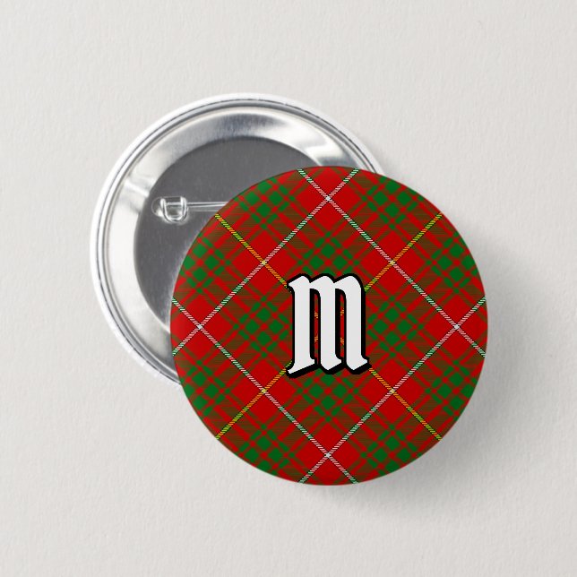 Clan Bruce Tartan 6 Cm Round Badge (Front & Back)
