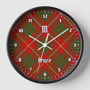 Clan Bruce Tartan Clock