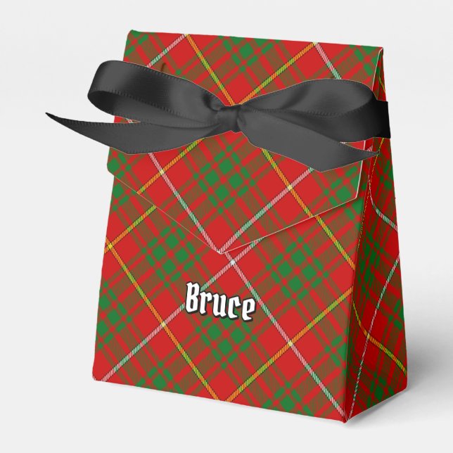 Clan Bruce Tartan Favour Box (Front Side)