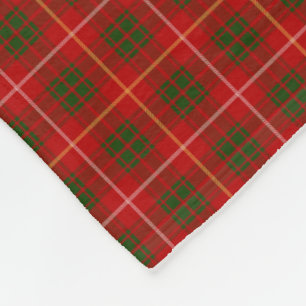 Clan Bruce Tartan Fleece Blanket