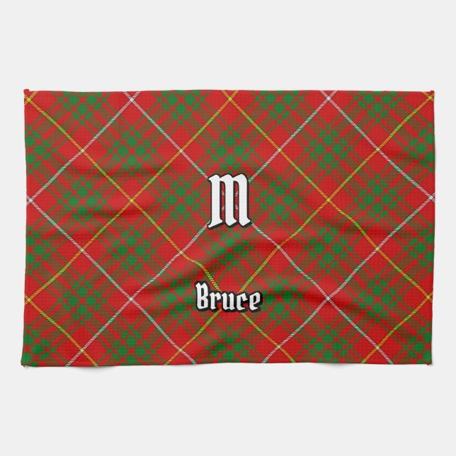 Clan Bruce Tartan Tea Towel (Horizontal)