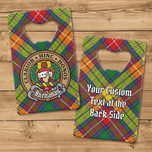 Clan Buchanan Crest over Tartan