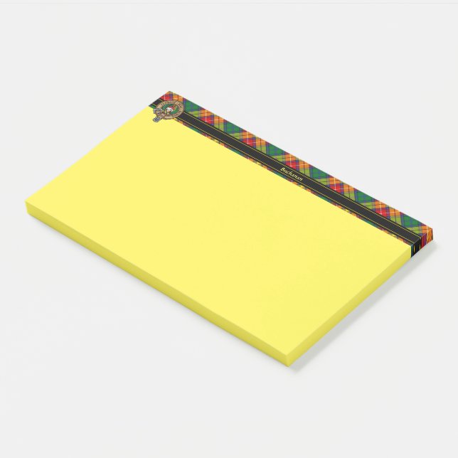 Clan Buchanan Crest Post-it Notes (Angled)