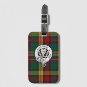 Clan Buchanan Crest & Tartan Luggage Tag