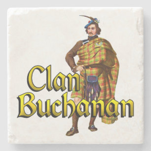 Clan Buchanan Old Scottish Tavern Stone Coaster
