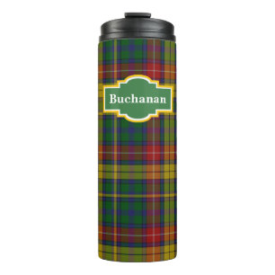 Clan Buchanan Plaid Custom Thermal Tumbler