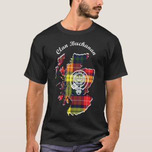 Clan Buchanan Scotland Map Crest Classic T-Shirt