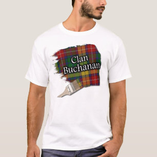 Clan Buchanan Scottish Tartan Paint Shirt