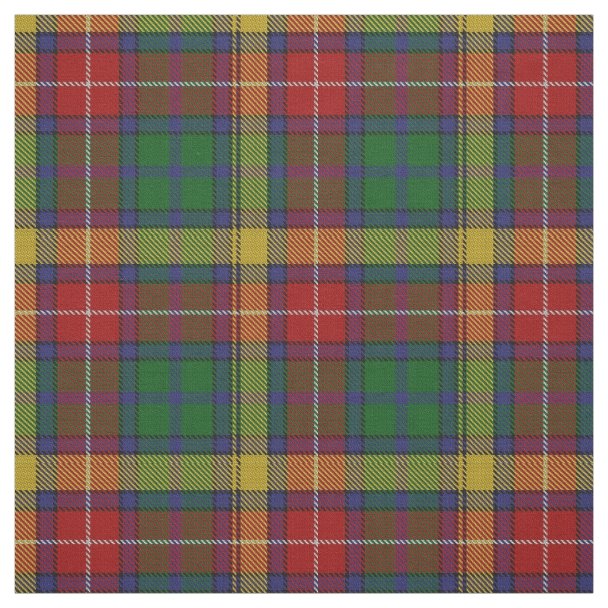 Clan Buchanan Tartan Fabric | Zazzle