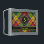 Clan Buchanan Tartan Belt Buckle<br><div class="desc">Clan Buchanan traditional tartan with modern colours. Seamless pattern. Custom text and monogram.</div>
