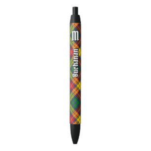 Clan Buchanan Tartan Black Ink Pen