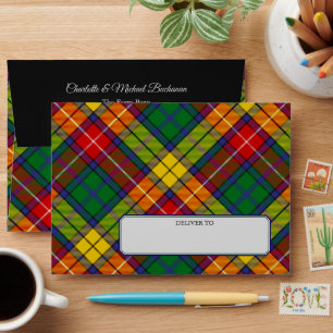 Clan Buchanan Tartan Envelope