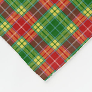 Clan Buchanan Tartan Fleece Blanket