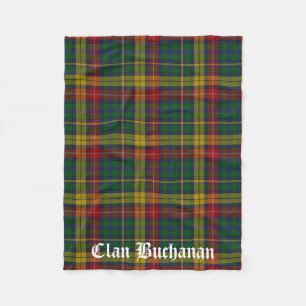 Clan Buchanan Tartan Fleece Blanket