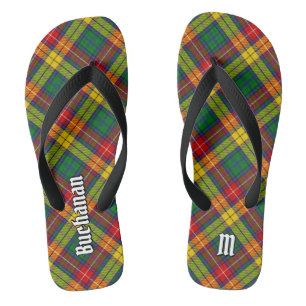 Clan Buchanan Tartan Flip Flops