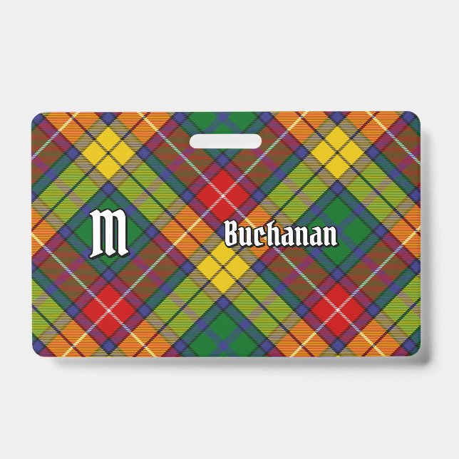 Clan Buchanan Tartan ID Badge (Front)