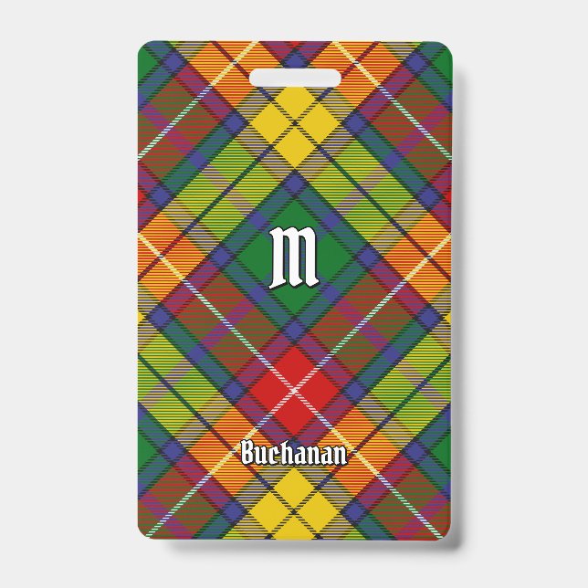 Clan Buchanan Tartan ID Badge (Front)
