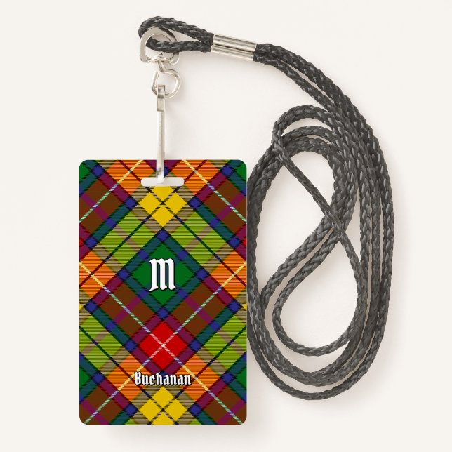 Clan Buchanan Tartan ID Badge (Front with Lanyard)