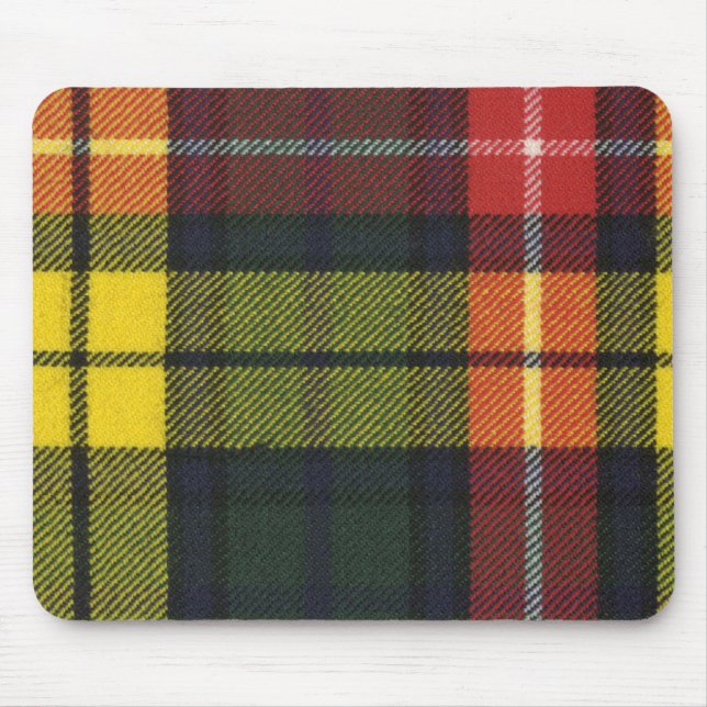 Clan Buchanan Tartan Mouse Pad (Front)