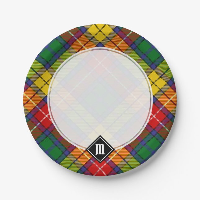 Clan Buchanan Tartan Paper Plate (Front)