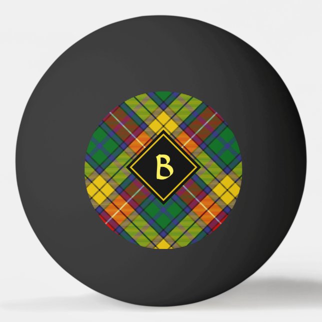 Clan Buchanan Tartan Ping Pong Ball (Front)