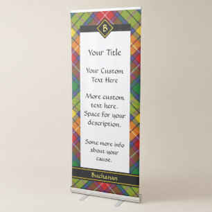 Clan Buchanan Tartan Retractable Banner