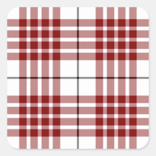 Clan Buchanan Tartan Square Sticker