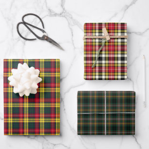 Clan Buchanan Tartan Variations Wrapping Paper Sheet