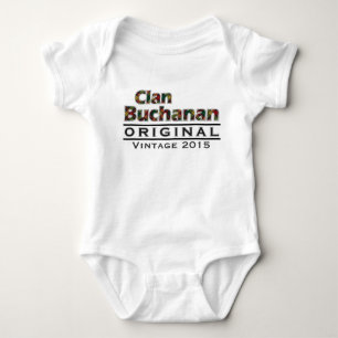Clan Buchanan Vintage Customise Your Birthyear Baby Bodysuit