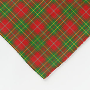 Clan Burnett Tartan Fleece Blanket