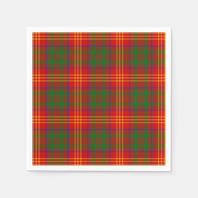 Clan Burns Tartan Napkin (Front)