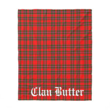 Clan Butter Tartan and Custom Text