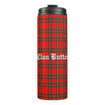 Clan Butter Tartan and Custom Text