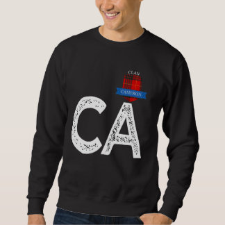 Clan Cameron C and Letter A Family Matching Sweatshirt