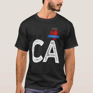 Clan Cameron C and Letter A Family Matching T-Shirt